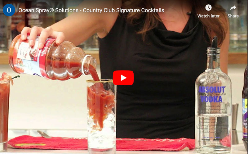 Country Club Signature Cocktails